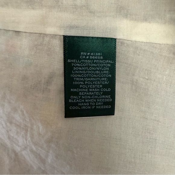 Lauren Ralph Lauren Tiered Dainty Floral Dress Size 4 Cotton Blend - Picture 7 of 8